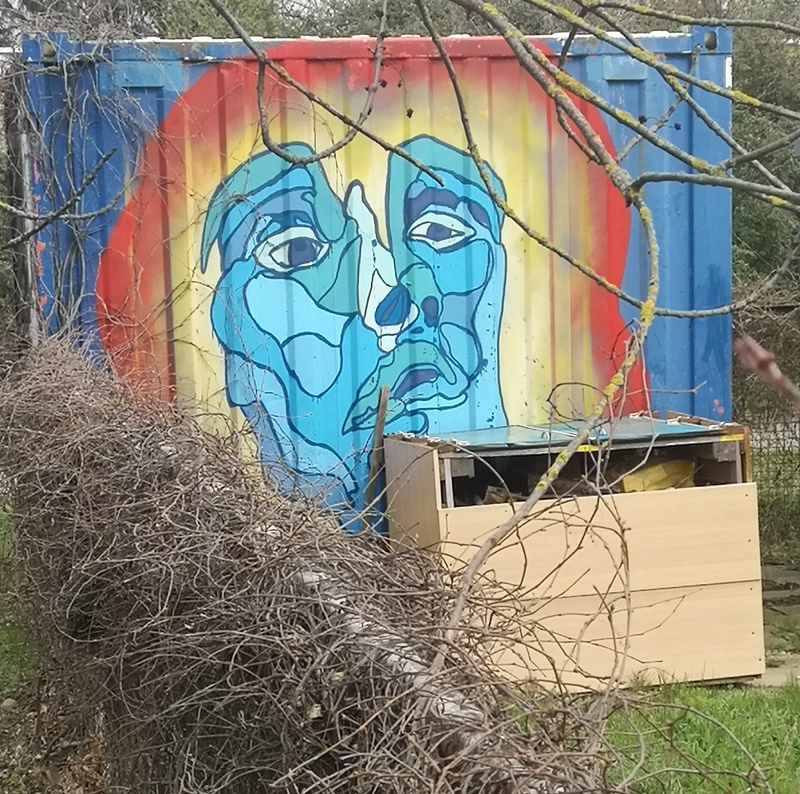 mural in Ahrensfelde by artist unknown.