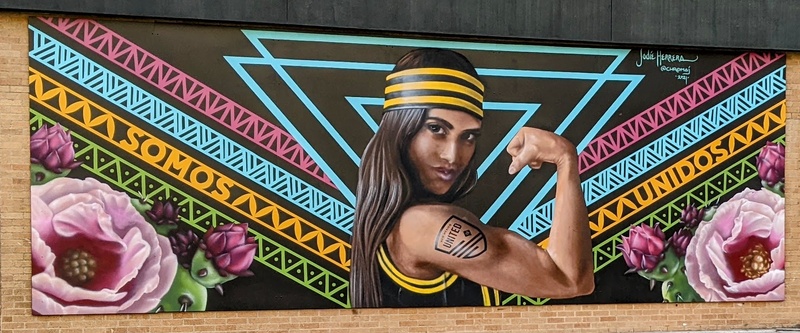 mural in Albuquerque by artist unknown.