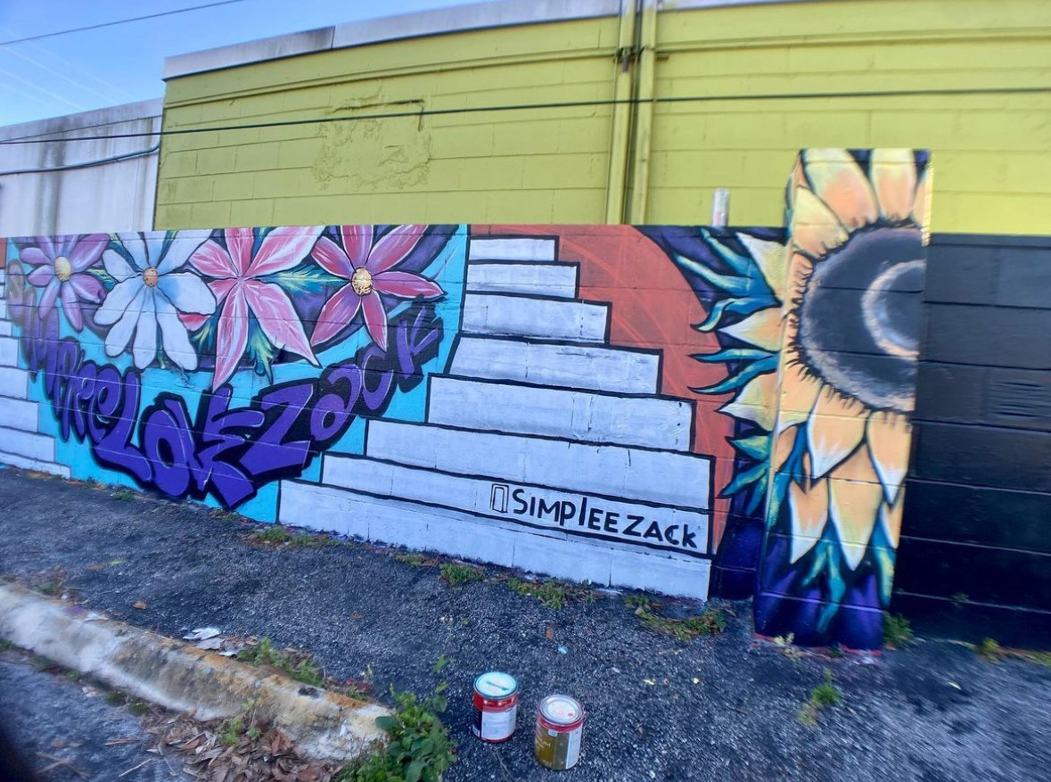 mural in Orlando by artist SimpleeZack.
