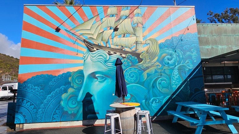 mural in Laguna Beach by artist Beau Stanton.