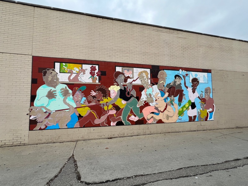 mural in Ferndale by artist unknown.