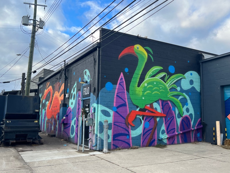 mural in Ferndale by artist Ed Irmen.