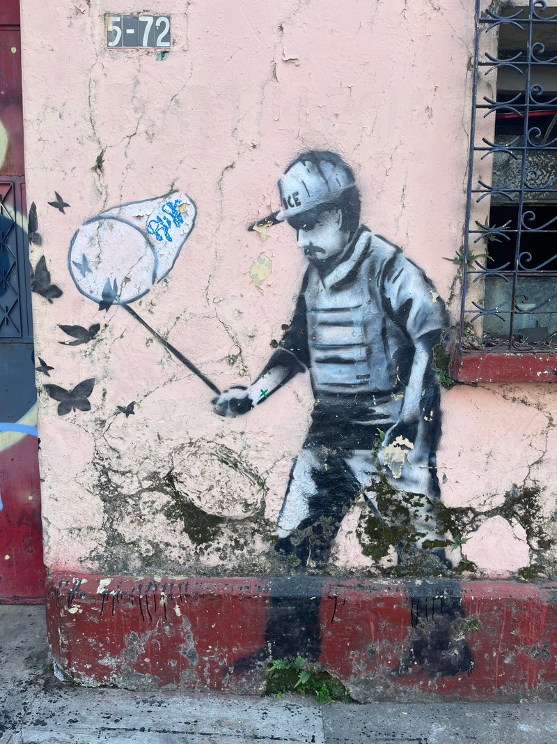 mural in Ciudad de Guatemala by artist unknown.