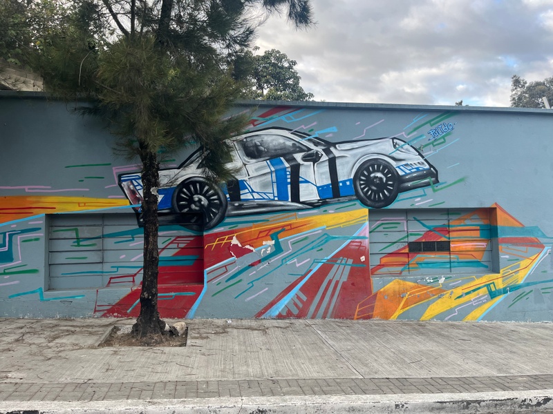 mural in Ciudad de Guatemala by artist unknown.