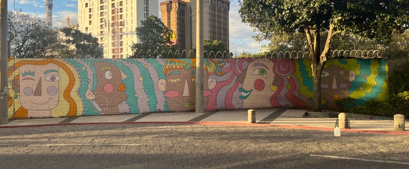 mural in Ciudad de Guatemala by artist unknown.