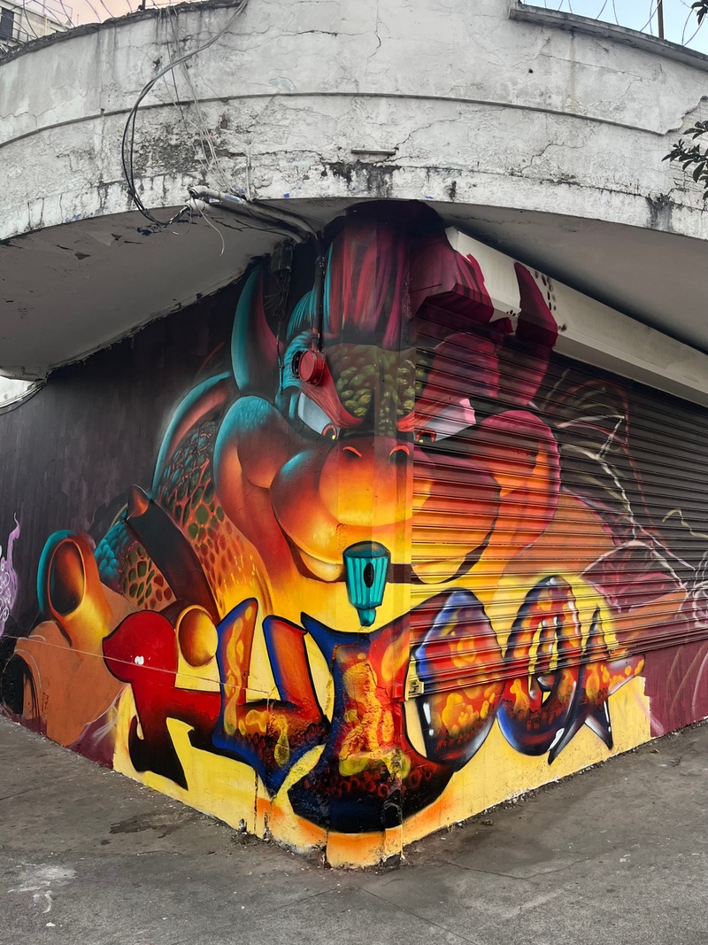 mural in Ciudad de Guatemala by artist Ruido.