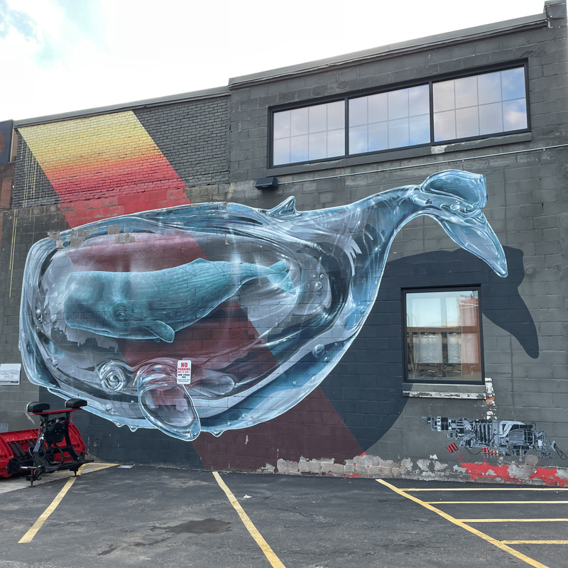 mural in Rochester by artist NEVERCREW.