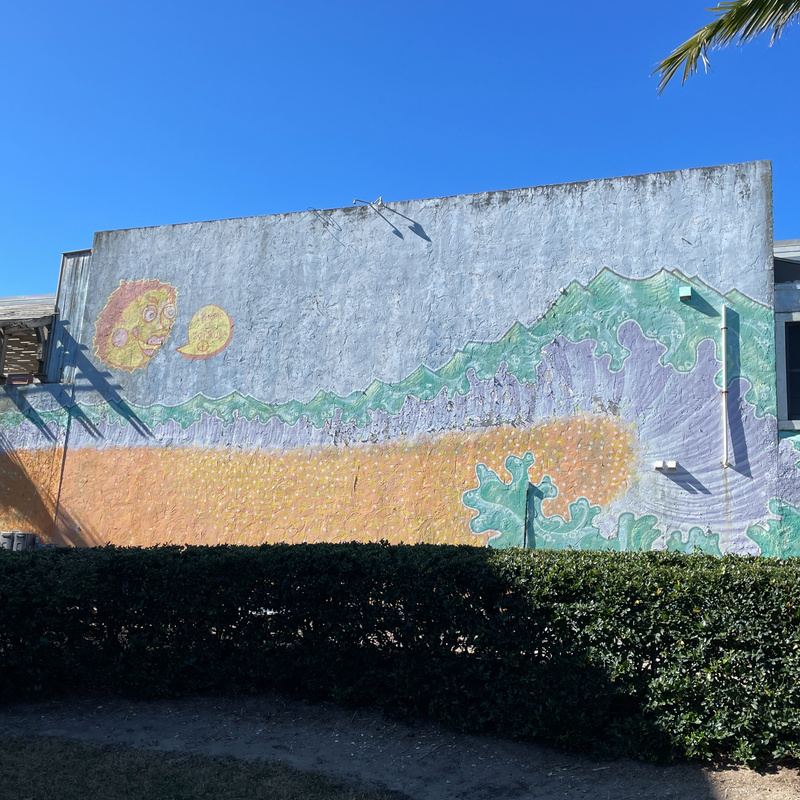 mural in Isle of Palms by artist unknown.