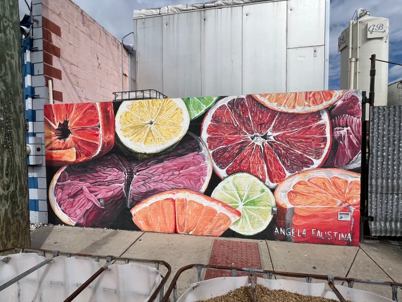 mural in St. Petersburg by artist Angela Faustina.