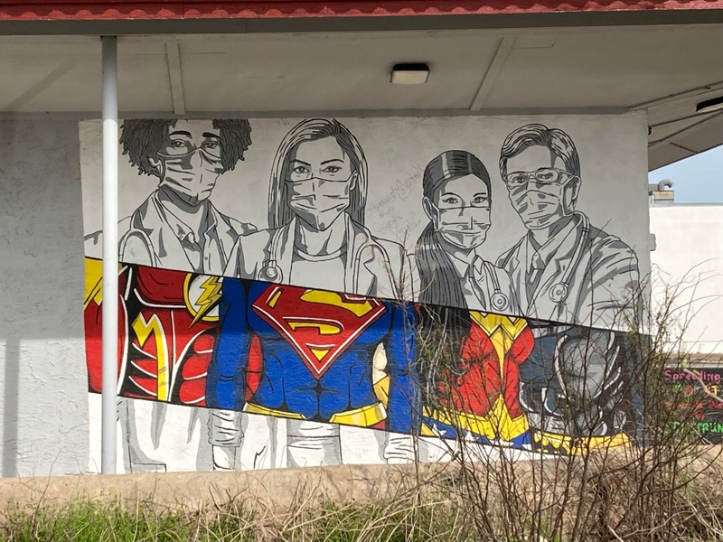 mural in Lawton by artist unknown.