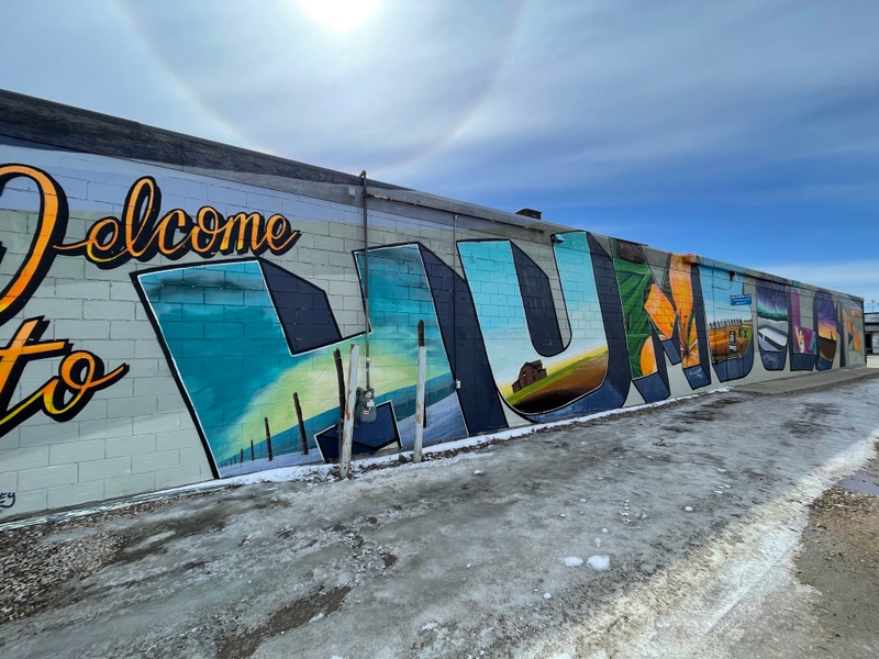 mural in Humboldt by artist unknown.