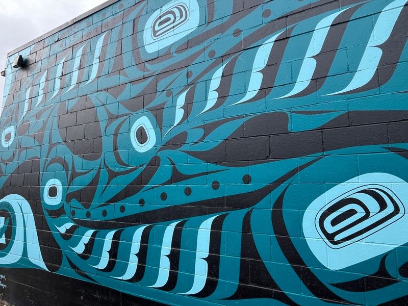 mural in Terrace by artist Kari Morgan.