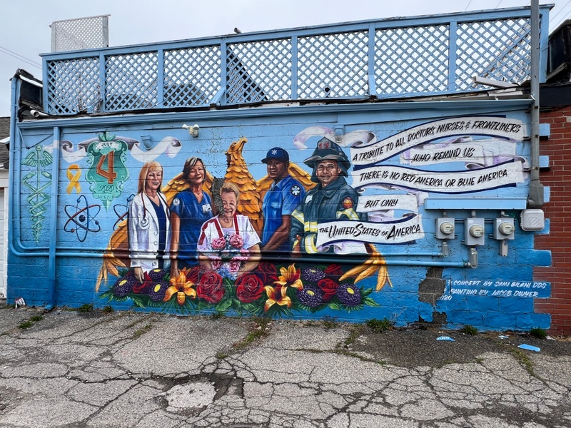 mural in Hamtramck by artist Jake Dwyer.