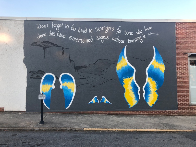 mural in Charles Town by artist unknown.