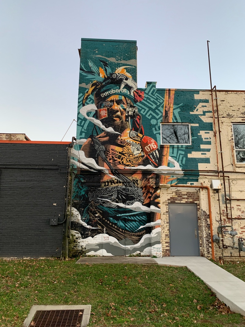 mural in Lexington by artist Dragon76.