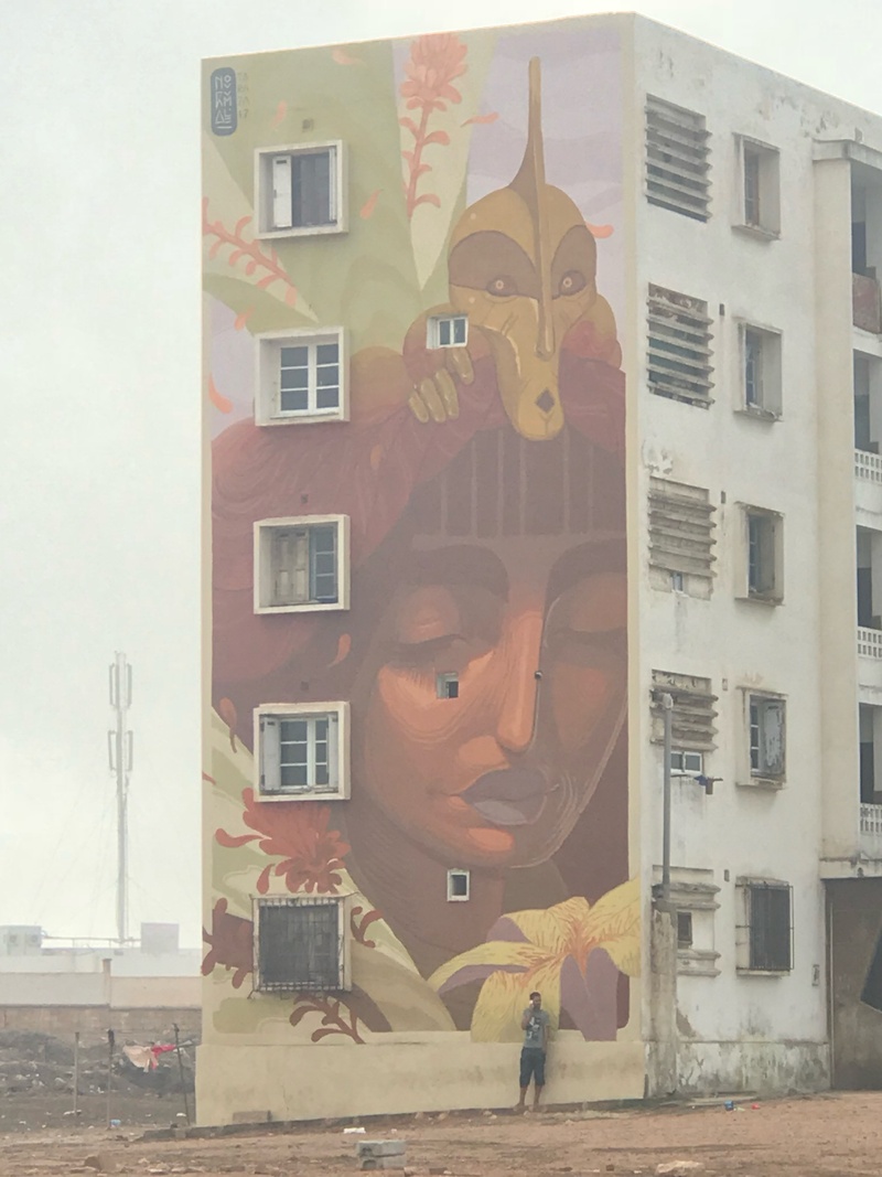 mural in Casablanca by artist unknown.