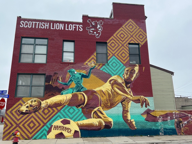 mural in Hamtramck by artist Kyle Danley.