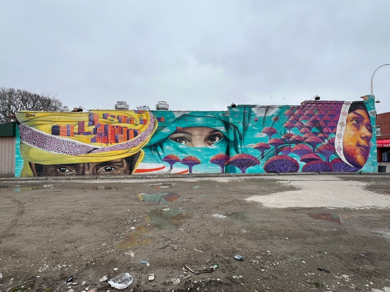 mural in Hamtramck by artist Dasic Fernandez.