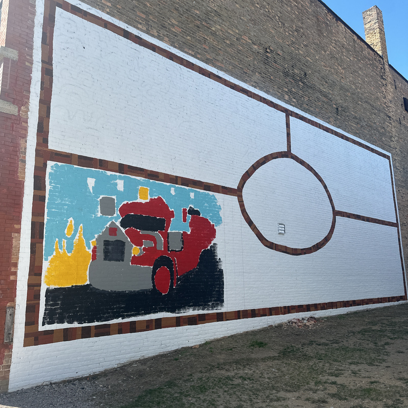 mural in Kaukauna by artist unknown.