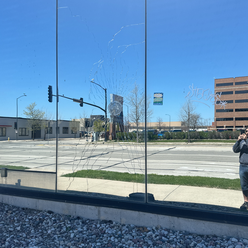 mural in Green Bay by artist unknown.