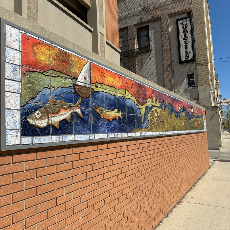 mural in Green Bay by artist unknown.