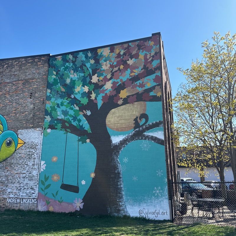 mural in Green Bay by artist unknown.