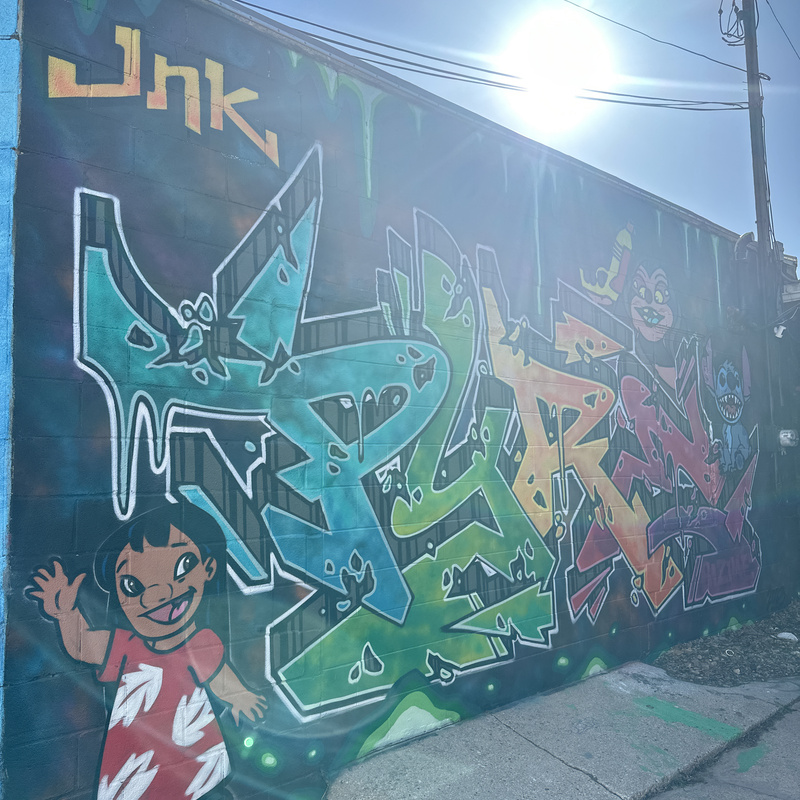 mural in Green Bay by artist unknown.