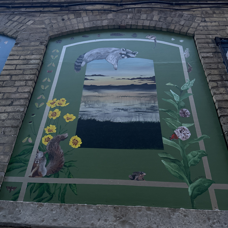 mural in Oshkosh by artist unknown.