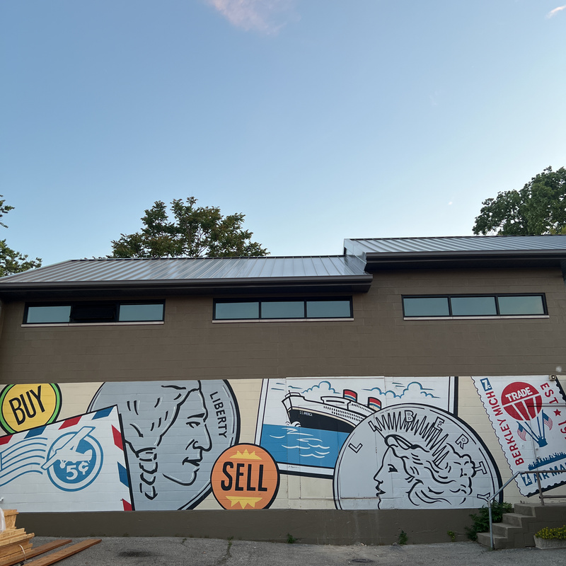 mural in Berkley by artist unknown.