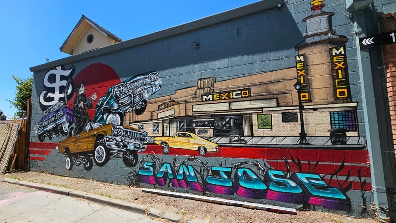 mural in San Jose by artist unknown.