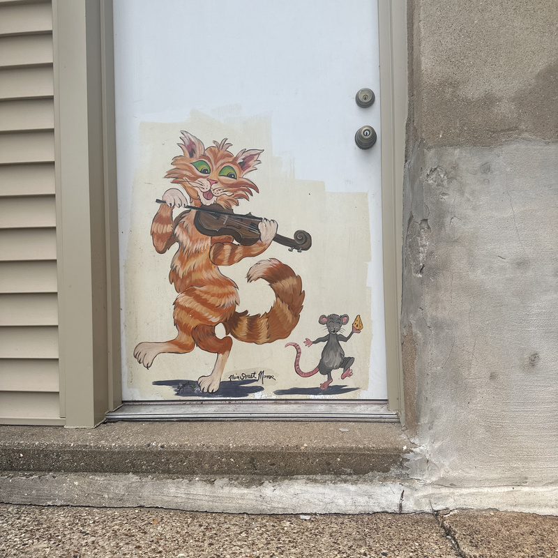 mural in Monroe by artist unknown.