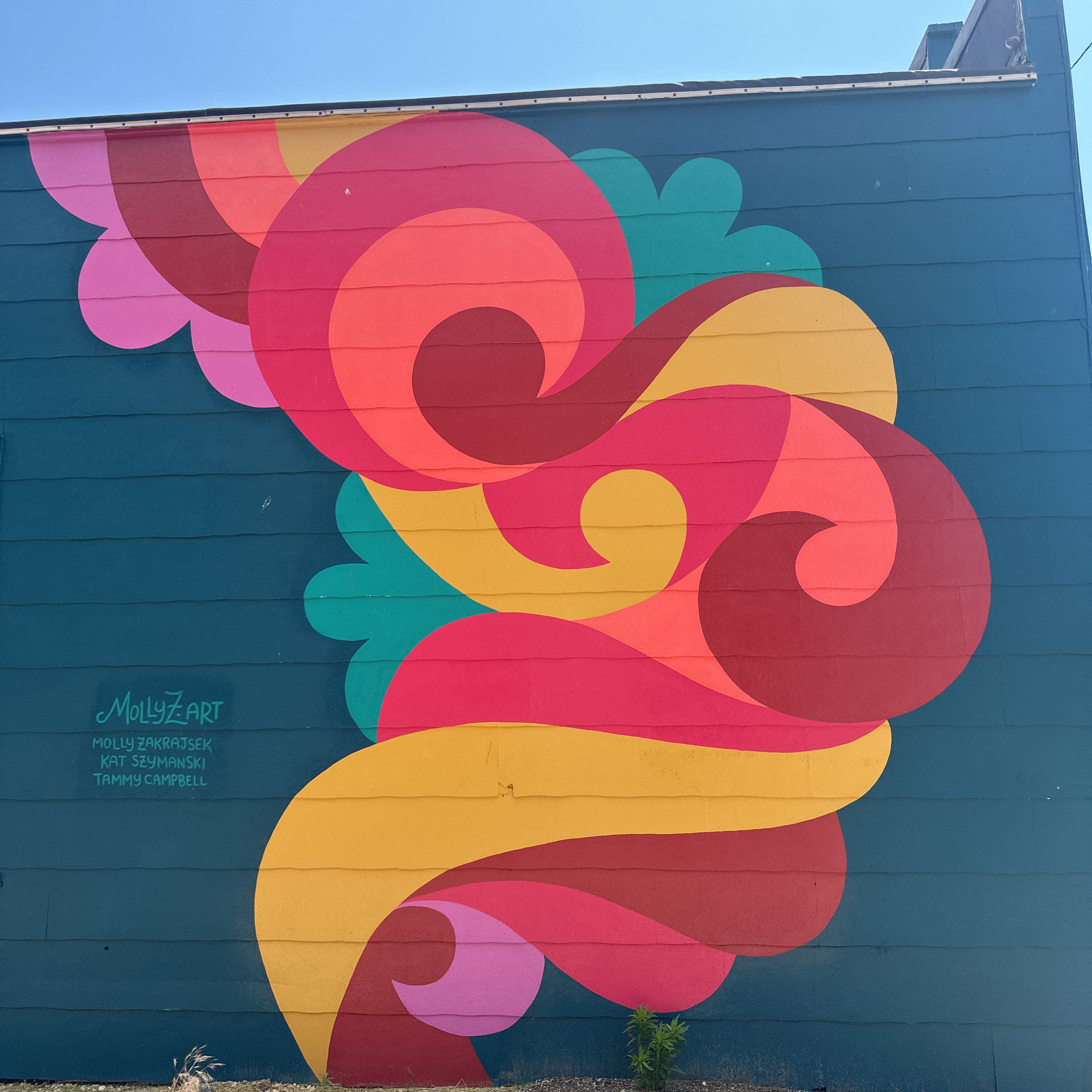 mural in Stockton by artist Molly Zakrajsek.