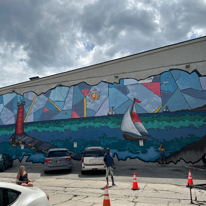 mural in Sheboygan by artist unknown.
