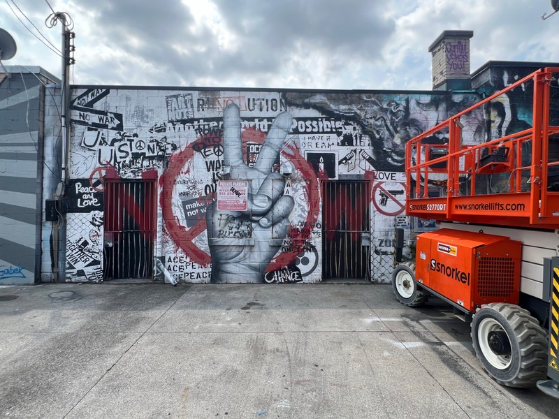 mural in Windsor by artist unknown.