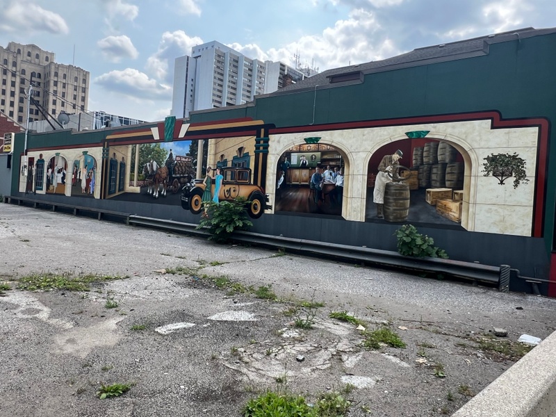 mural in Windsor by artist unknown.