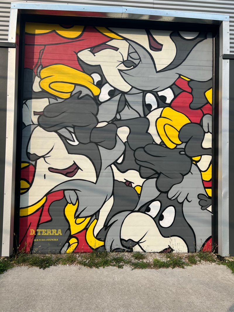 mural in Windsor by artist unknown.