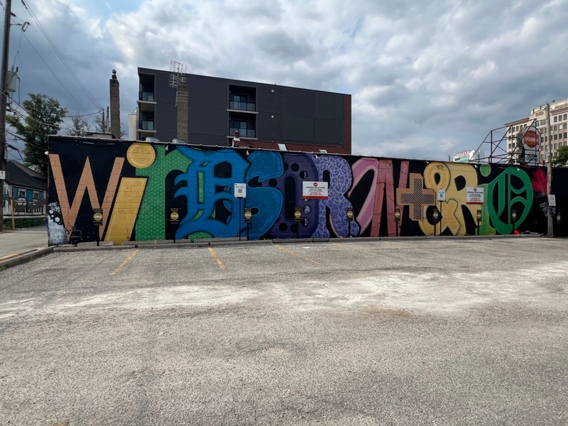 mural in Windsor by artist unknown.
