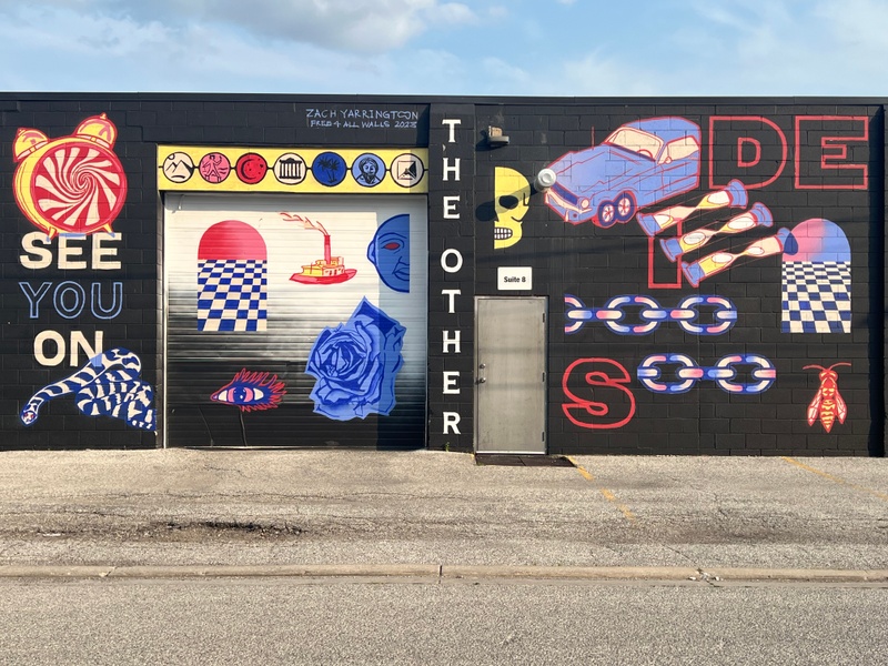 mural in Windsor by artist Zach Yarrington.
