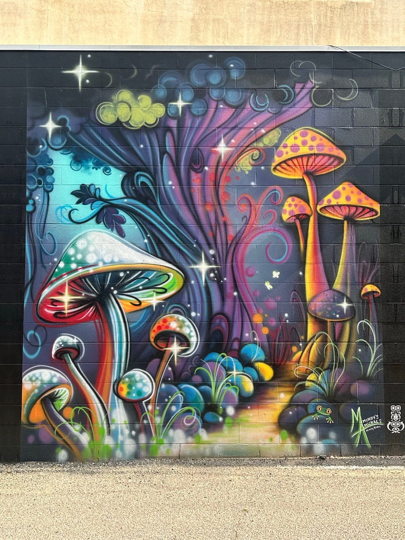 mural in Junction City by artist Mindy