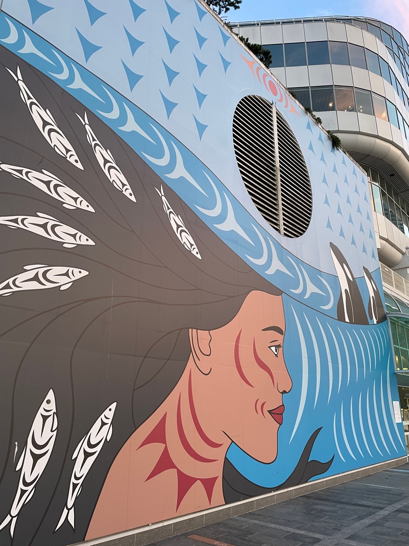 mural in Vancouver by artist unknown.