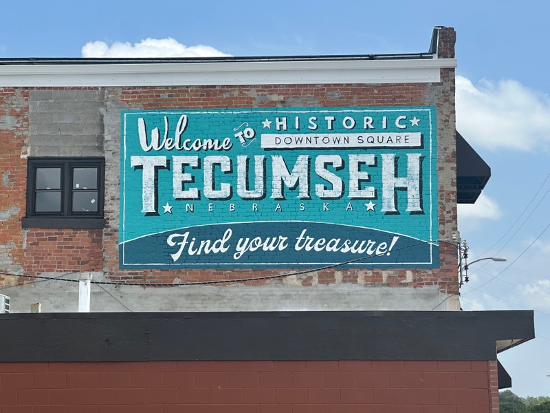 mural in Tecumseh by artist unknown.