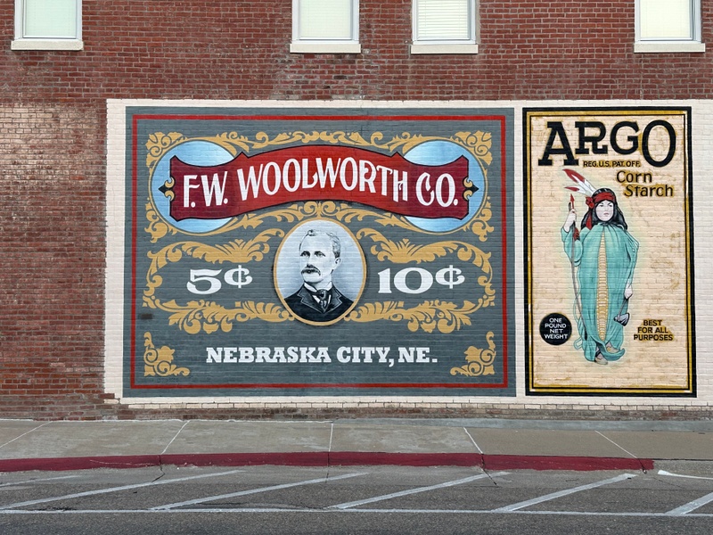 mural in Nebraska City by artist unknown.