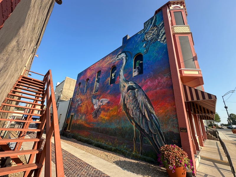 mural in Corning by artist unknown.