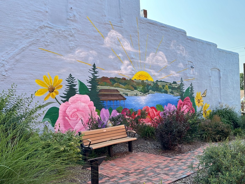 mural in Afton by artist Jenna Brownlee.