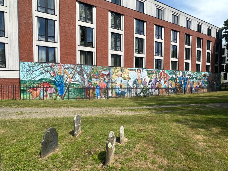 mural in Amherst by artist unknown.