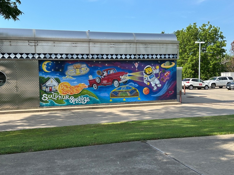 mural in Sulphur Springs by artist unknown.