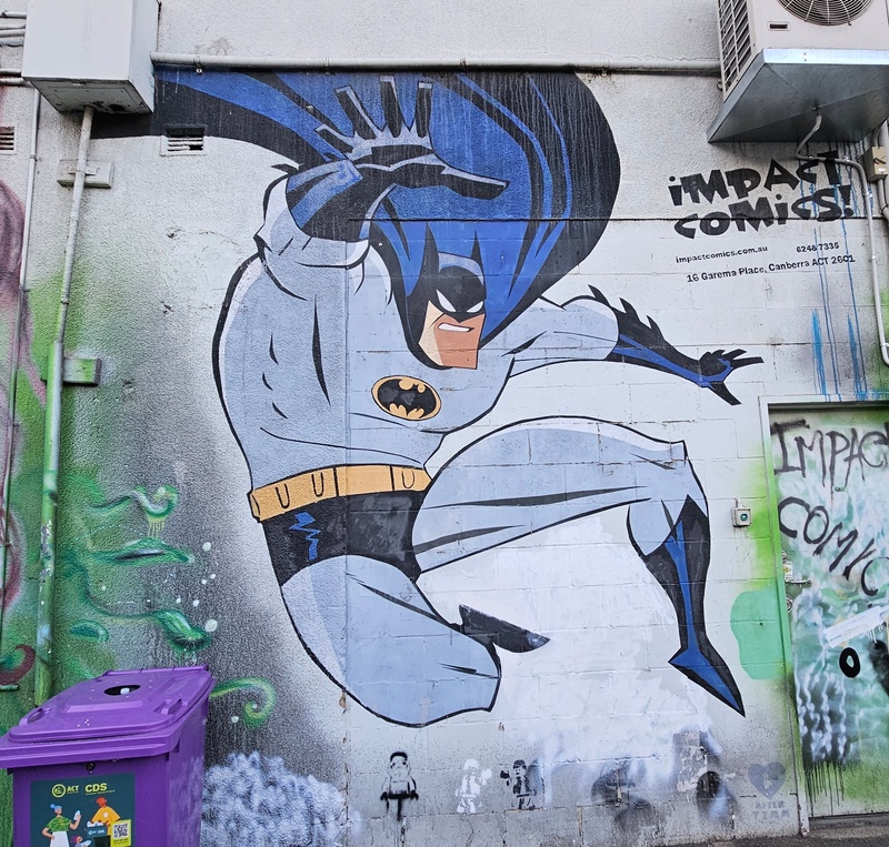 mural in Canberra by artist unknown.