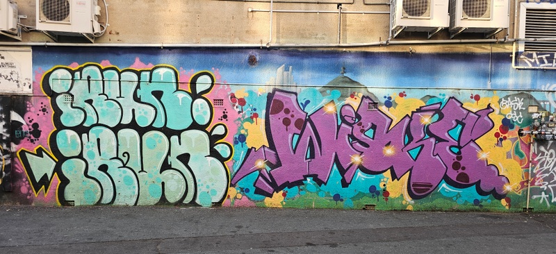 mural in Canberra by artist unknown.