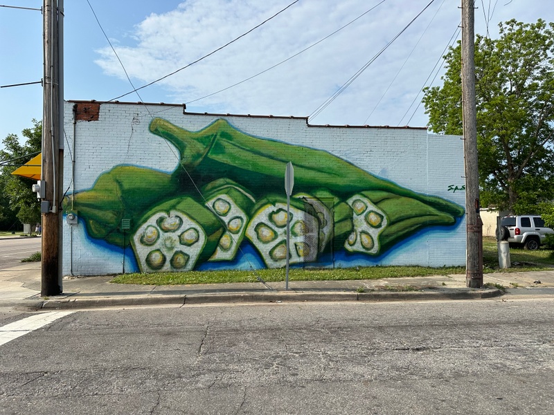 mural in Kinston by artist unknown.