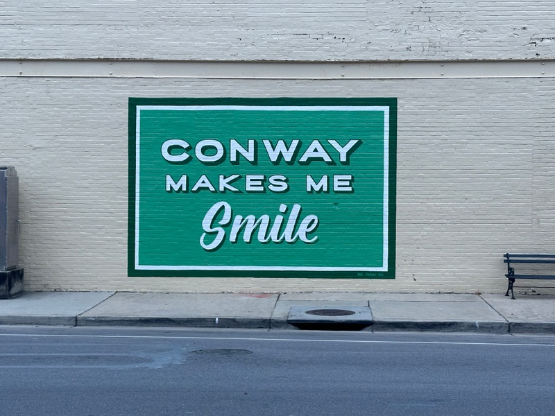 mural in Conway by artist unknown.